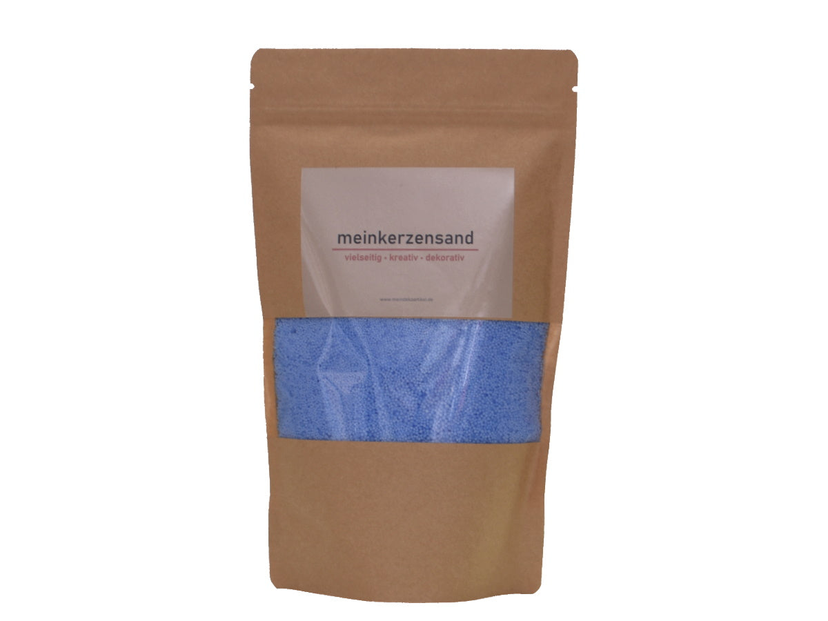 KERZENSAND 400G HELLBLAU